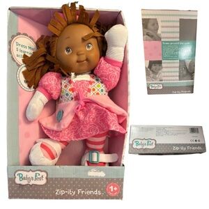 Pink Soft Doll with Dark Skin Tone